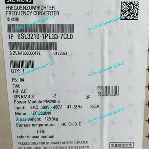 �y�V�i���K�i���������ō��zSIEMENS �V�[�����X �C���o�[�^ 6SL3210-1PE33-7CL0 PM240-2 480V 200kW ���y6�����ۏ؁z