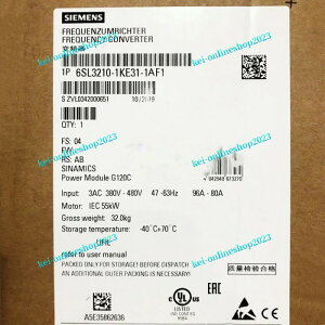 �y�V�i���K�i���������ō��zSIEMENS �V�[�����X �C���o�[�^ 6SL3210-1KE31-1AF1 G120C 480V 55kW ���y6�����ۏ؁z