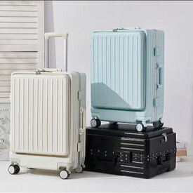 キャリーケース スーツケース 機内持ち込み キャリーケース 多機能カップホルダー付き USB充電可能 軽量 ins人気 TSAロック 短途旅行