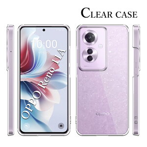 OPPO Reno11 A �P�[�X �N���A ���� �n�[�h�^�C�v �t�� A401OP CPH2603 �Ή� �X�}�z�P�[�X ���^ �y�� �ϏՌ� OPPOReno11A �I�b�|���m11A �V���v�� ������� �X�}�z�J�o�[