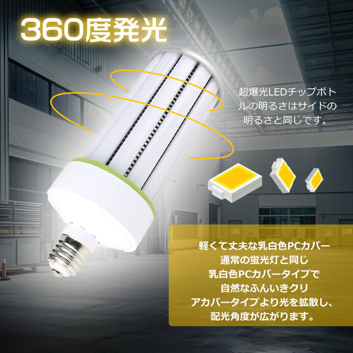 楽天市場】LED水銀灯ランプ コーン型照明器具 LED蛍光灯 コーン型 LED 