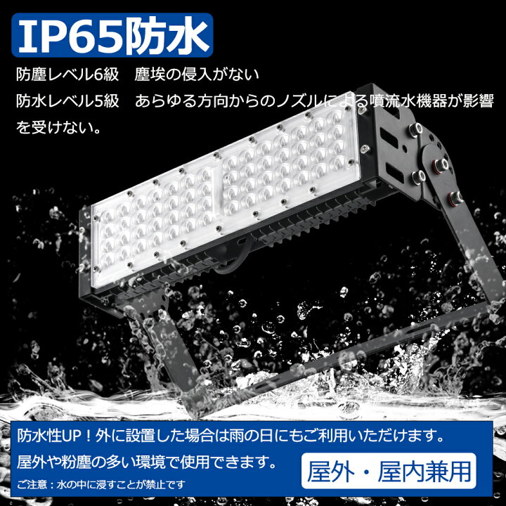 楽天市場】2台セット 1年保証 LED投光器 屋外 防水 LED 投光器 消費  