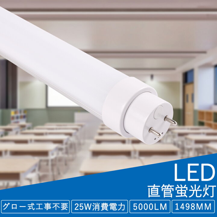楽天市場】2本セット LED蛍光灯 直管LEDライト 交換用 直管蛍光灯 LED 