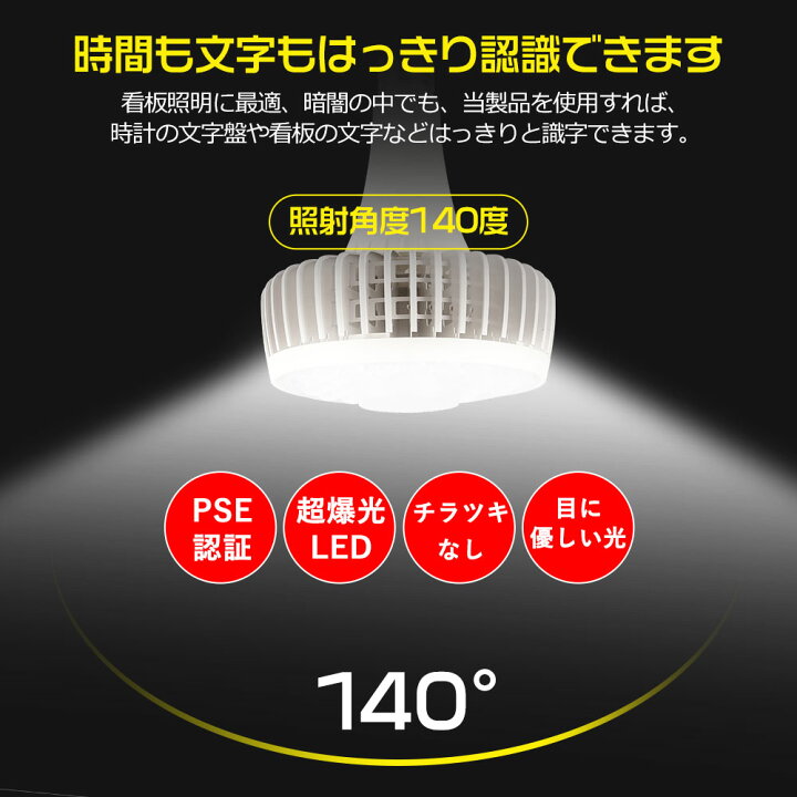 楽天市場】【 特売2台】 LEDバラストレス水銀灯 150w E39口金 全光束 