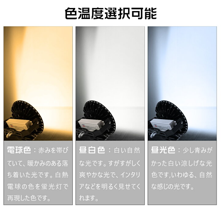 楽天市場】昼白色5000k 高天井用LED照明器具 UFO型LED投光器 LED高天井 