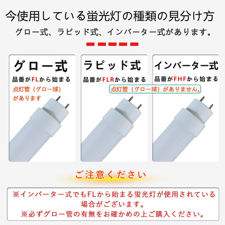 楽天市場】100本 LED蛍光灯 40w形 直管 グロー式工事不要 長さ1198mm 