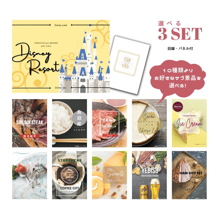 楽天市場】景品 新パネル 目録 ディズニーペアチケット  