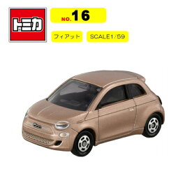 タカラトミー　トミカ　ミニカーT4904810174813　NO.16フィアット500e SCALE1/59 ミニカー　チョロQ　おもちゃ　