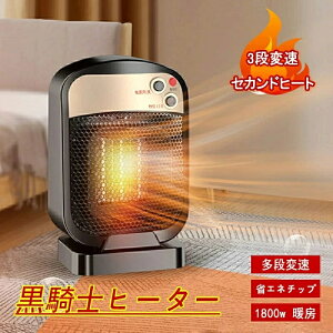 電気ヒーター 足元 マイナスイオン付き卓上 転倒自動オフ 静音 小型 ファンヒーター