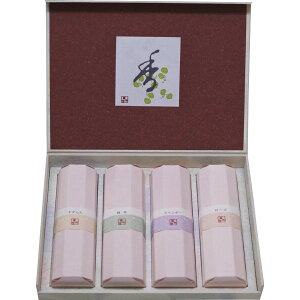 薫寿堂 花かおり香合わせ4入 線香 ご進物 お供え 法要 法事 喪中はがきが届いたら お返し