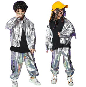 ファッション 子供服 ジャケット + ロングパンツ 2点セット セットアップ キッズ ジュニア ガールズ レディース 韓国 ストリート スポーツウェア パンツセット ダンス衣装 ヒップホップ スト