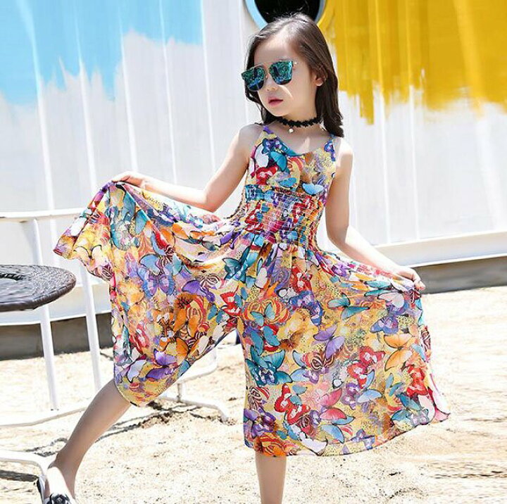 楽天市場】夏 夏服 夏着 子供服 ワンピース キュロット リゾート 