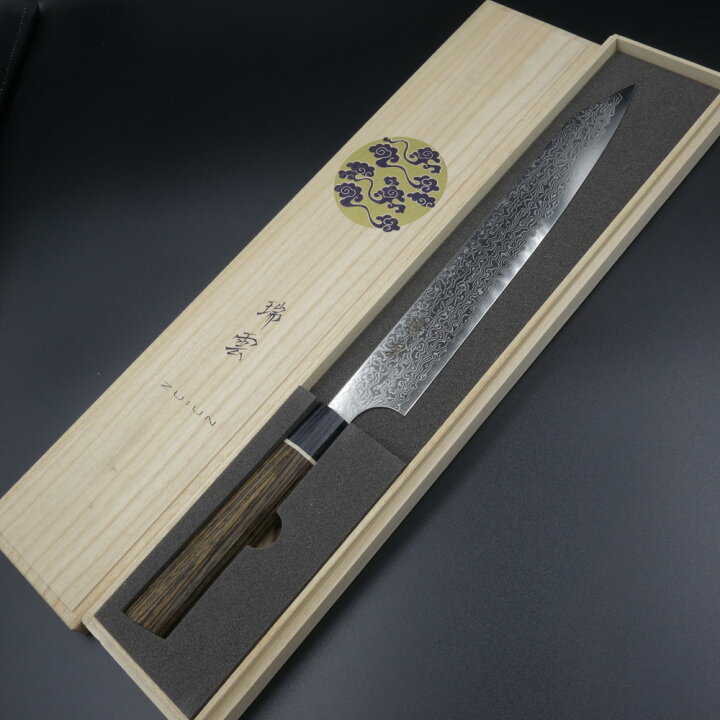 楽天市場】瑞雲 関兼次 包丁 筋引 240mm スーパーゴールド2 