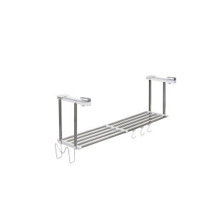 【10月1日~31日まで エントリーでポイント最大10倍】田窪工業所 伸縮式吊戸はさみ棚1段 4904780178514 キッチン収納 ステンレス 便利 キッチン棚