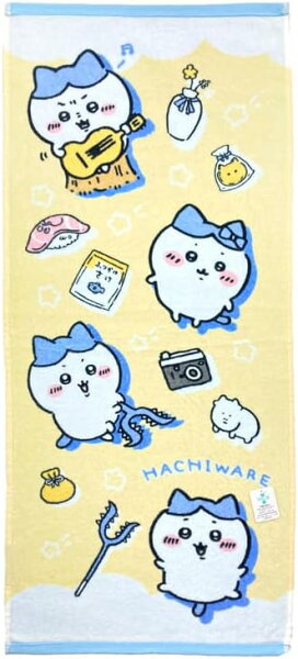 丸眞 ちいかわ ハチワレ いろいろ フェイスタオル タオル キャラクター 抗菌 防臭 綿100％ プレゼント ギフト