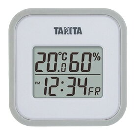 タニタ グレー 4904785555808 生産加工用品 計測機器 温湿度計 ギフト デジタル 入学祝 出産祝い