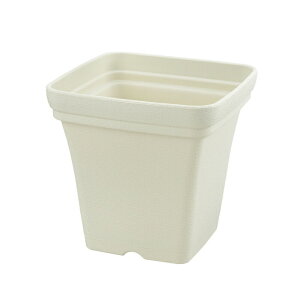 【10月1日~31日まで エントリーでポイント最大10倍】リッチェル ハーブプランター 角25型 アイボリー 園芸用品 植木鉢 シンプル ベーシック プラスチック製 角型 日本製