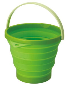 【10月1日~31日まで エントリーでポイント最大10倍】伊勢藤 iseto イセトー 折りたたみ ソフトバケツ 8型 グリーン 4966149484131 I-484 日本製 防災 洗車 掃除 カラフル シリコン