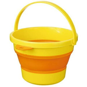 【10月1日~31日まで エントリーでポイント最大10倍】(株)伊勢藤 ソフトバケツミニ YE 折りたたみ シリコン 多用途 防災
