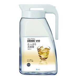 【10月1日~31日まで エントリーでポイント最大10倍】アスベル ドリンク・ビオ 3100K 3.1L キッチン用品 冷水筒 冷茶ポット 麦茶ポット 耐熱 横置き対応 大容量 お手入れしやすい 敬老の日