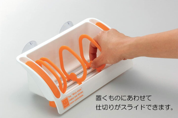 楽天市場 イノマタ化学 ニコスタイルスポンジラック ホワイト キッチン スポンジ入れ 洗剤入れ 水切り けいけい