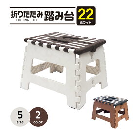 パークレーン K.K 座れる 折りたたみ踏み台 ホワイト 高さ22cm 幅35cm 奥行25cm コンパクト 収納 頑丈 安心 洗車 高い所 アウトドア