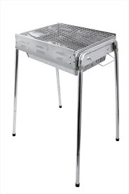 尾上製作所 バーベキューコンロCR−Sステンレス シルバー 4907797019009 網高さ3段階式 4人5人用 キャンプやBBQ