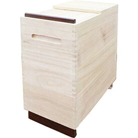 オスマック 桐製 Rice Box 20kg用 キッチン用品 米びつ 米櫃 木製 湿気防止 桝付き ライスストッカー ナチュラル