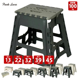 【スーパーセール限定 11日まで 最大ポイント10倍】【楽天ランキング1位】 パークレーン 折りたたみ踏み台 22 39 45 32ワイド 39ワイド アイボリー ダークグレー すべり止め付 コンパクト イス 耐荷重100kg 脚立 いす イス 椅子 ステップ台 子ども 子供 ステップ 踏み台