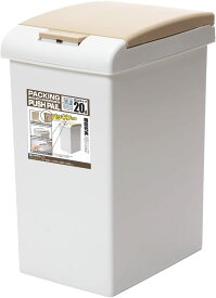 サンコープラスチック パッキンプッシュ20L ライトベージュ ゴミ箱 ごみ箱 ダストボックス ペール