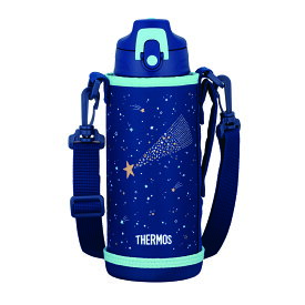 【楽天ランキング1位】 サーモス 真空断熱2ウェイボトル FJJ-802WF 800ml ミントベージュ ネイビーブルー ブラックイエロー ベージュブラック 水筒 キッズ 子ども用 ストロー コップ 2WAY ストラップ付き