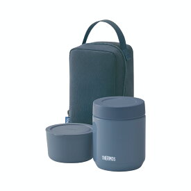 【マラソン期間中 ポイント最大10倍】【楽天ランキング1位】 サーモス THERMOS 真空断熱スープランチセット JEE-550 インディゴブルー/グレージュ ランチボックス お弁当箱 スープジャーセット ポーチ付 おしゃれ スタイリ