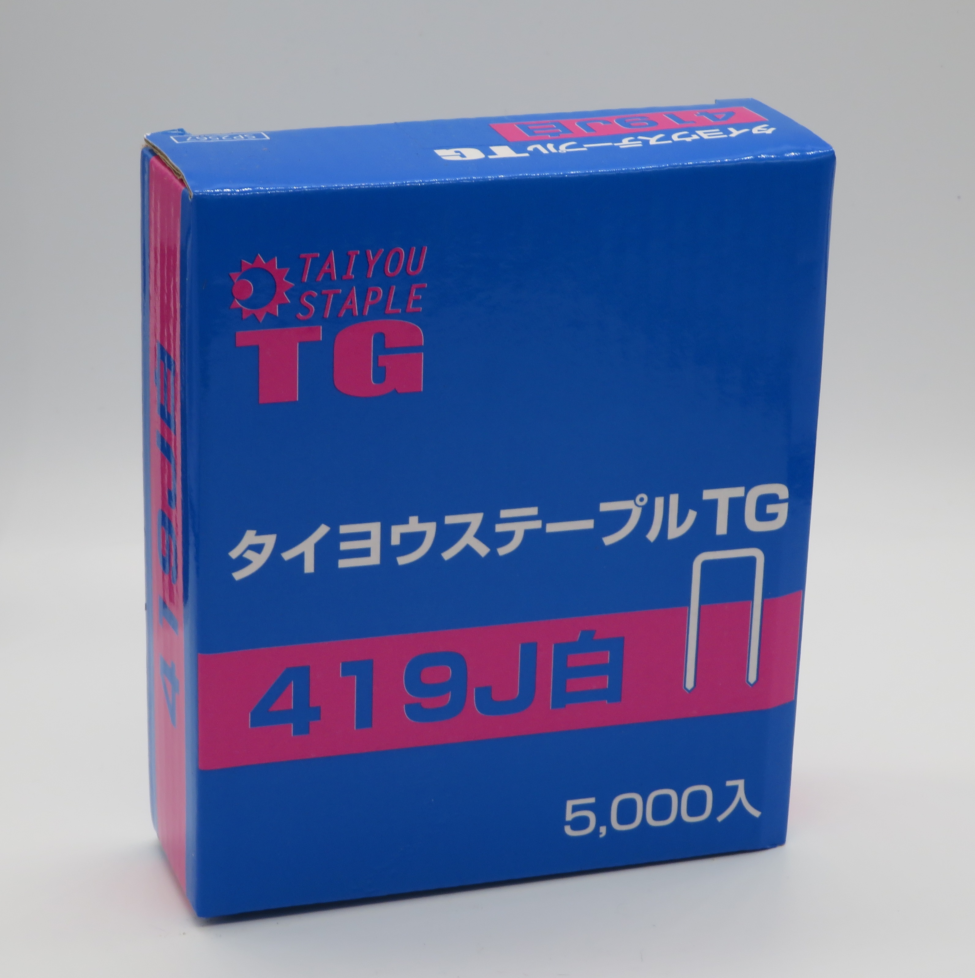 中国製 日本最大級の品揃え TG 5000本X20箱 大注目 ステープル419J白