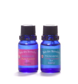 keinz エッセンシャルオイル「ローズウッド10ml＆パルマローザ10ml」2種1セット　ケインズ正規品 製造国アメリカ　水蒸気蒸留法　完全無添加　人工香料は使っていません。