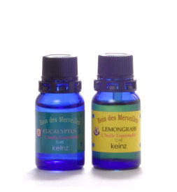 keinz エッセンシャルオイル「ユーカリプタス10ml＆レモングラス10ml」2種1セット　ケインズ正規品 製造国アメリカ　完全無添加　人工香料は使っていません。