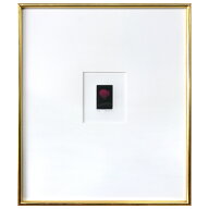 【中古】 絵画 浜口 陽三 「赤い蝶」 カラーメゾチント 1981年作 サイン有 銅版画 人気作品 真作保証 名作