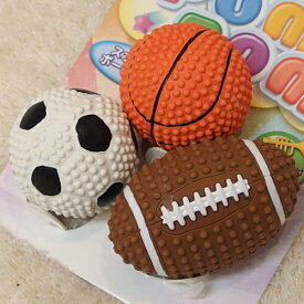 PLATZ プラッツ ポムポム　スポーツボール　3個セット　【犬用品】【おもちゃ】【ラテックス】