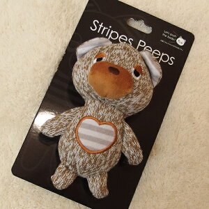 スーパーキャット ストライプピープス くま 【犬猫用品】【おもちゃ】【小型犬用】【ぬいぐるみ】