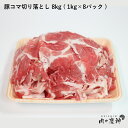 ギフト 送料無料 肉 国産・九州産 豚コマ切り落とし 8k ( 1kg×8パック ) 豚小間 こま切れ 切落とし 冷凍 豚肉 お取り…