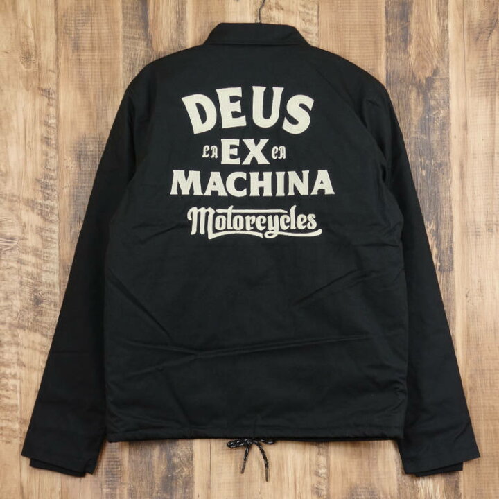 楽天市場】デウスエクスマキナ コーチジャケット メンズ ブラック Deus 