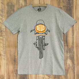 デウスエクスマキナ Tシャツ メンズ 霜降りグレー Deus Ex Machina FRONTAL MATCHLESS