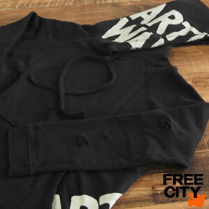 FREE CITY �t���[�V�e�B �p�[�J�[ �����Y �f�X�g���C �w�r�[�E�F�C�g �v���I�[�o�[�p�[�J�[ �_���[�W���H ���� �t�[�f�B�[ �u���b�N ��