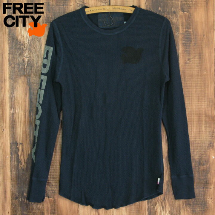 楽天市場】FREE CITY フリーシティ サーマル 長袖 Tシャツ メンズ 