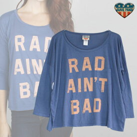 JUNK FOOD ジャンクフード ショート丈 レディース Tシャツ RAD AIN'T BAD