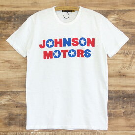 ジョンソンモータース Tシャツ メンズ ホワイト Johnson Motors THE BOLLOCKS