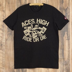 ジョンソンモータース Tシャツ メンズ Johnson Motors ACES HIGH