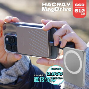 HACRAY MagDrive Ot SSD Apple ProRes 512GB ʐ^  obNAbv  f[^ۑ nNC