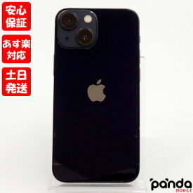 【あす楽、土日、祝日発送、店舗受取可】中古品【Dランク】SIMフリー iPhone13 mini 128GB ミッドナイト MLJC3J/A A2626 4549995280142【 docomo au SoftBank UQ Ymobile 楽天モバイル 対応】#9638