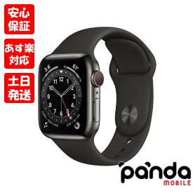 【あす楽、土日、祝日発送、店舗受取可】新品未開封品【Nランク】Apple Watch Series 6 GPS+Cellularモデル 40mm M06X3J/A グラファイトステンレススチールケース/ブラックスポーツバンド 本体 新品 送料無料 4549995170146