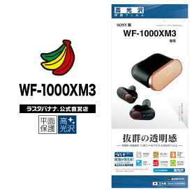 SONY WF-1000XM3 フィルム 平面保護 高光沢 ソニー イヤホン 保護フィルム P24161000XM3 ラスタバナナ
